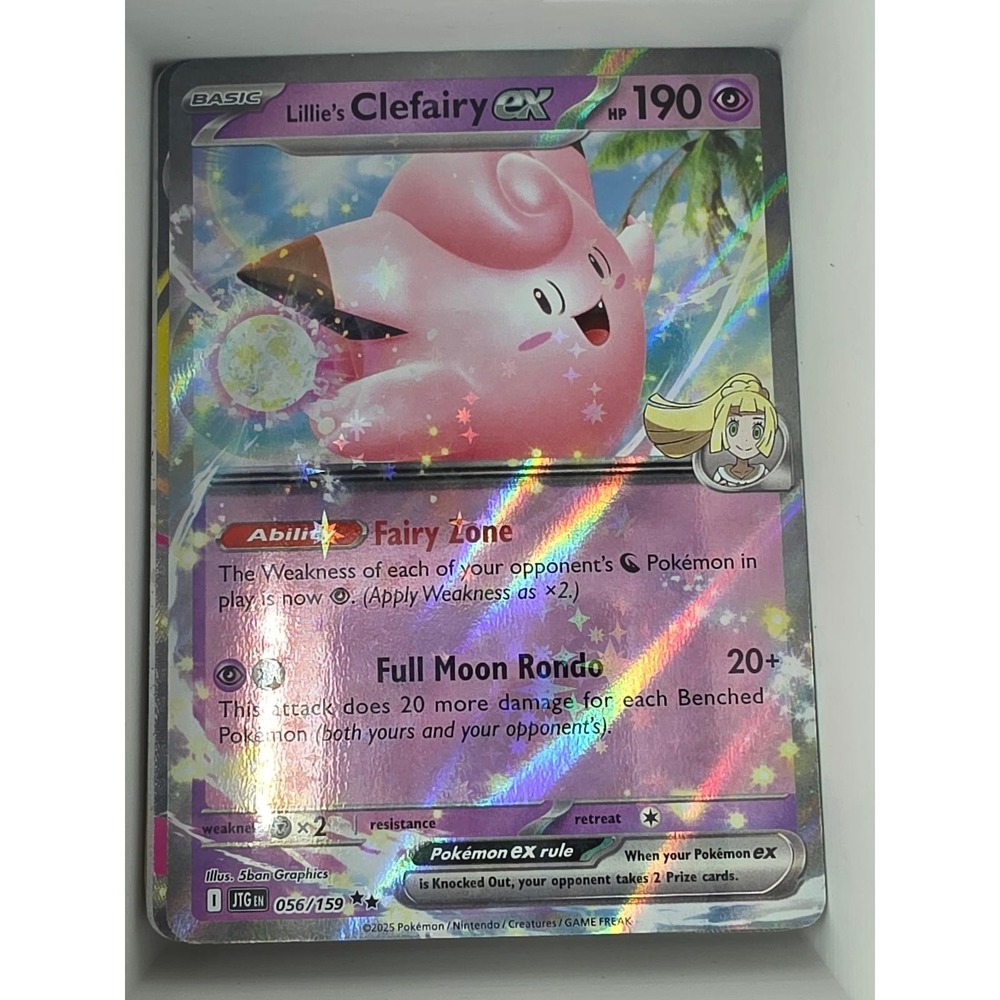 Lillie's Clefairy ex 056/159 Double Rare Journey Together Pokemon Holo Near Mint